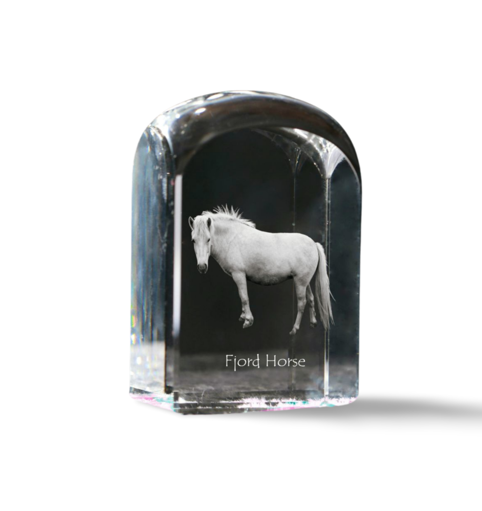 Koń fiordzki kryształ pieczątka z koniem Art-Dog