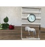 Fjordpferd - Glasuhr mit Foto, Pferdefoto im Kristall, personalisierte Tischuhr für das Büro der Marke Art-Dog