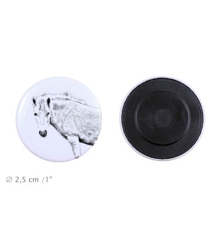 Fjordpferd - Magnet mit Pferd, ein einzigartiges Abdruck des Pferdes der Marke Art-Dog