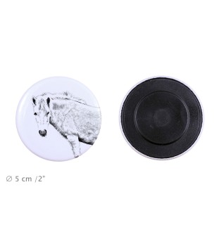 Fjord Horse - magnet with a horse, a unique imprint of the Art-Dog horse brand