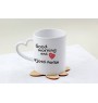 Fjord Horse - cup with a dog, adorable cup with a heart-shaped handle, universal gift from the Art-Dog brand