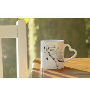 Fjord Horse - cup with a dog, adorable cup with a heart-shaped handle, universal gift from the Art-Dog brand