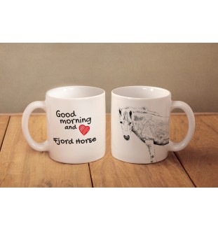 Fjordpferd - Tasse mit Hund, personalisierte Tasse mit Druck, klassisches Geschenk für jeden von der Marke Art-Dog.