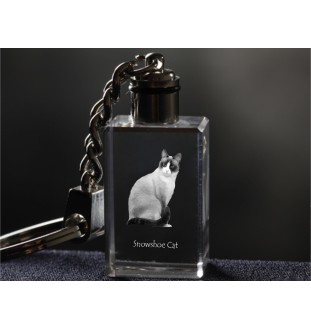 Chat des neiges - Pendentif en cristal avec photo de chat, pendentif lumineux, cadeau unique de la marque Art-Dog