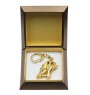 Koń fryzyjski brelok pozłacany w pudełku Art-Dog