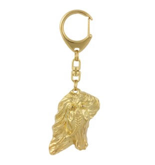 Cheval bai - Porte-clés doré avec cheval, décoration de sac à main, accessoire de luxe de la marque Art-Dog