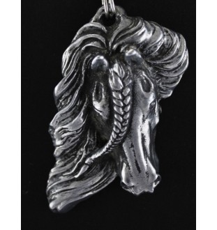Bay Horse - necklace with a horse, silver-plated pendant for a horse fan, unique jewelry by Art-Dog brand
