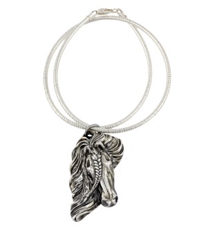 Cheval bai - collier avec un cheval, bijou unique pour une fan de chevaux, pendentif vipère unique de la marque Art-Dog.