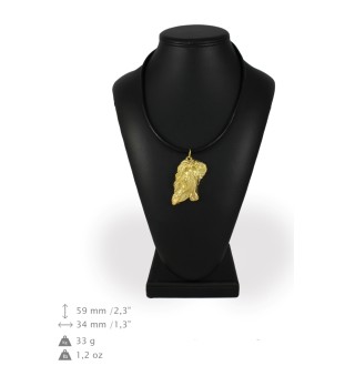 Bay Horse - necklace with a horse, gold-plated pendant for a horse fan, unique jewellery by Art-Dog brand