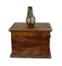 Cheval bai - urne pour cendres de cheval avec statuette, urne personnalisée avec gravure, grande boîte pour cendres de cheval de la marque Art-Dog