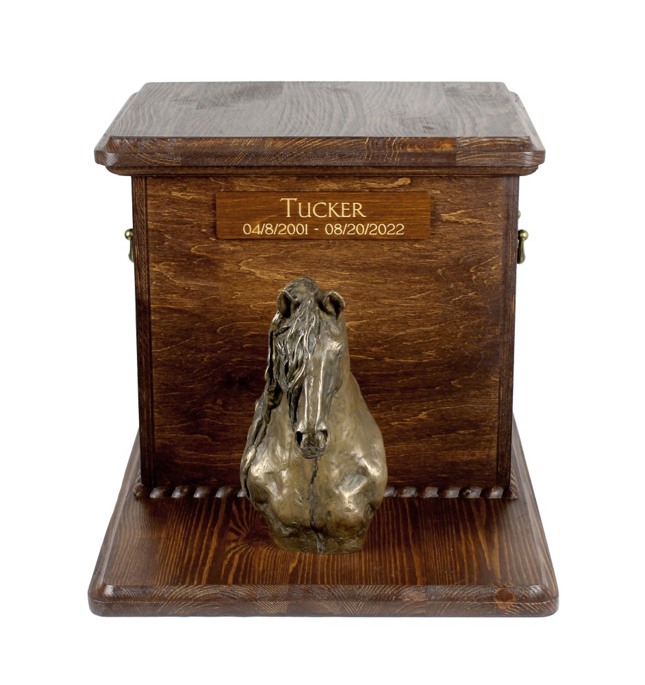 Koń fryzyjski duża urna z popiersiem konia Art-Dog