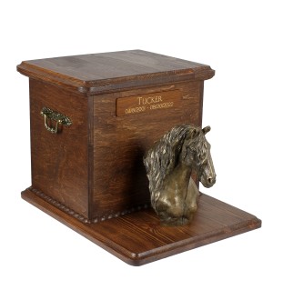 Koń fryzyjski duża urna z popiersiem konia Art-Dog