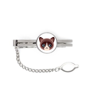 Chat des neiges - élégant porte-clés en métal pour cadeau de la marque Art-Dog
