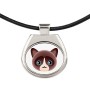 Snowshoe - pendant necklace with graphic on a chain strap by Art-Dog brand
