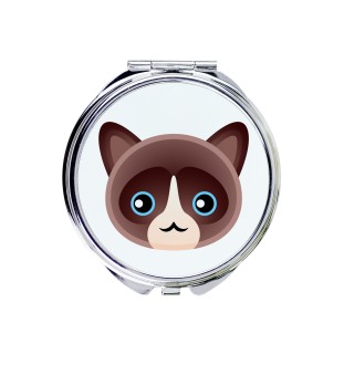 Chat des neiges - miroir de poche de la marque Art-Dog