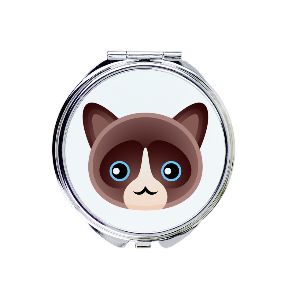 Chat des neiges - miroir de poche de la marque Art-Dog