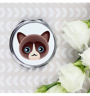 Chat des neiges - miroir de poche de la marque Art-Dog