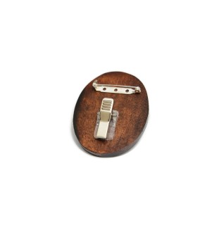 Cheval bai - broche pour exposition de chevaux, clip pour numéro de départ, épingle avec cheval de la marque Art-Dog