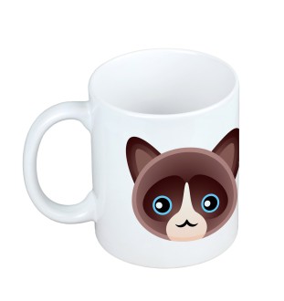 Chat des neiges - tasse avec graphisme et logo de la marque Art-Dog