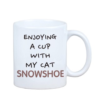 Chat des neiges - tasse avec graphisme et logo de la marque Art-Dog