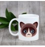 Chat des neiges - tasse avec graphisme et logo de la marque Art-Dog