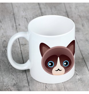 Chat des neiges - tasse avec graphisme et logo de la marque Art-Dog