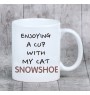 Chat des neiges - tasse avec graphisme et logo de la marque Art-Dog