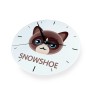 Snowshoe  zegar z kotem Art-Dog