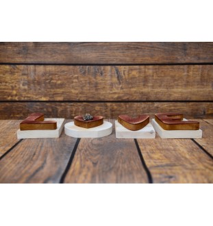 Bay Horse - wooden LOVE sign, interior decoration with a horse, charming shelf ornament by Art-Dog