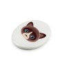 Snowshoe - ceramic tombstone plaque with graphics and inscription by Art-Dog brand