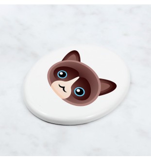 Snowshoe  płyta nagrobna z kotem Art-Dog