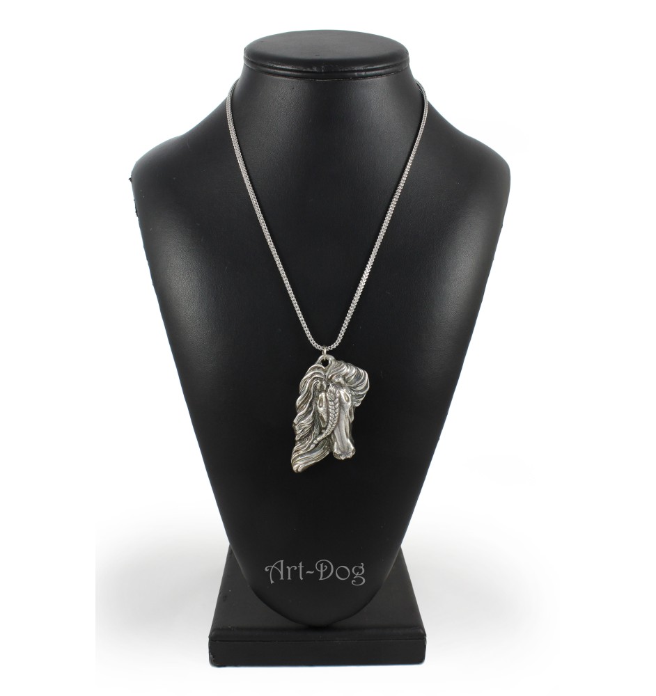 Bay Horse - necklace with a horse, horse pendant on a silver chain, unique jewelry by Art-Dog