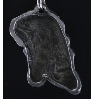 Braunes Pferd - Halskette mit Pferd, Pferdeanhänger an einer Silberkette, einzigartiger Schmuck der Marke Art-Dog