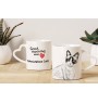 Chat des neiges - tasse avec un chat, une tasse adorable avec une anse en forme de cœur, un cadeau universel de la marque Art-Dog