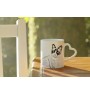 Chat des neiges - tasse avec un chat, une tasse adorable avec une anse en forme de cœur, un cadeau universel de la marque Art-Dog