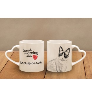 Snowshoe  kubek z kotem good morning serce Art-Dog