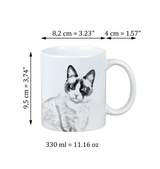 Snowshoe - cat mug, personalized mug with print, classic gift for everyone from the Art-Dog brand