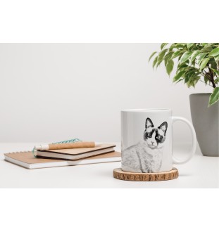 Schneeschuh - Tasse mit Katze, Tasse mit Bild, personalisiertes Geschenk der Marke Art-Dog
