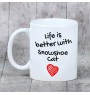 Schneeschuh - Tasse mit Katze, Tasse mit Bild, personalisiertes Geschenk der Marke Art-Dog