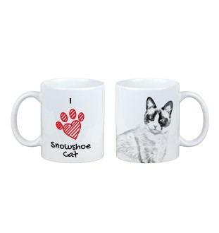 Schneeschuh - Tasse mit Katze, entzückende Tasse mit Grafik, Geschenk mit Ihrem Foto von der Marke Art-Dog