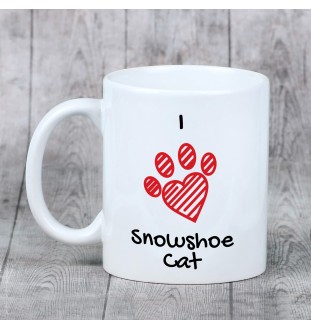 Schneeschuh - Tasse mit Katze, entzückende Tasse mit Grafik, Geschenk mit Ihrem Foto von der Marke Art-Dog