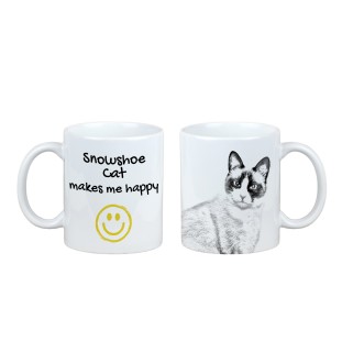 Chat des neiges - tasse avec un chat, une tasse joyeuse pour les amoureux des chiens, un cadeau personnalisé de la marque Art-Dog
