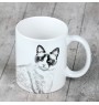 Schneeschuh - Tasse mit Katze, fröhliche Tasse für Hundefreunde, personalisiertes Geschenk der Marke Art-Dog