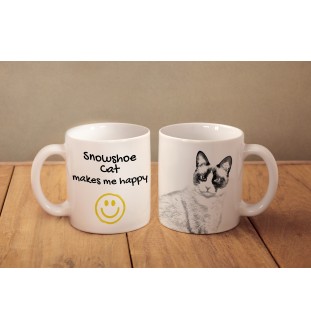 Chat des neiges - tasse avec un chat, une tasse joyeuse pour les amoureux des chiens, un cadeau personnalisé de la marque Art-Dog