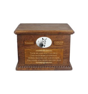 Giara Pferd Urn für Pferdeasche, personalisierte Urne mit Foto, große Box für Pferdeasche von der Marke Art-Dog