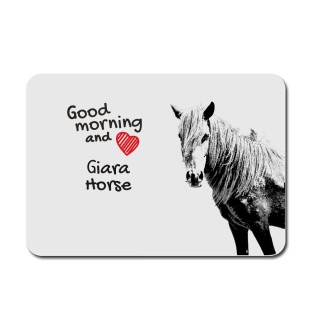 Giara Horse - mouse pad with print, personalized pad with a horse, unique gadget for an office worker from the Art-Dog brand