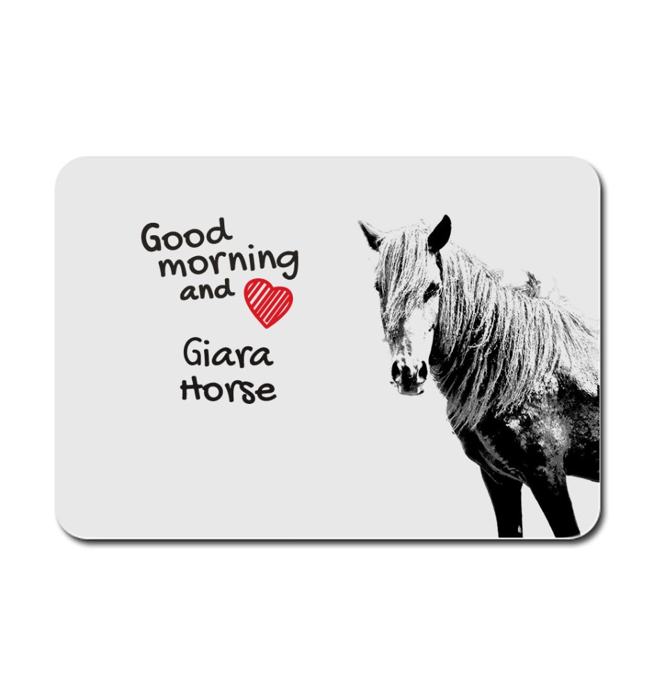 Giara Horse - mouse pad with print, personalized pad with a horse, unique gadget for an office worker from the Art-Dog brand