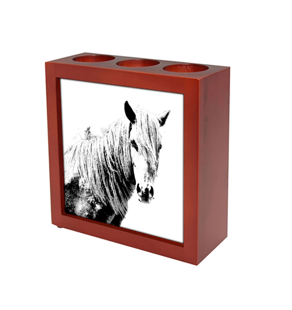 Cheval Giara - porte-stylo avec un cheval, organiseur de bureau avec impression, décoration de bureau personnalisée de la marque Art-Dog