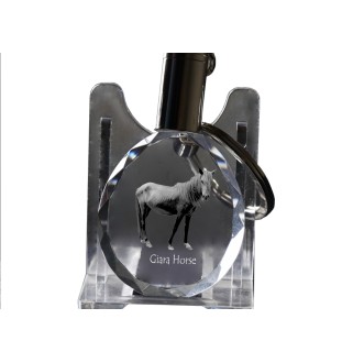 Giara Horse - pendant with a picture of a horse, crystal key ring in a gift box, unique gift by Art-Dog brand
