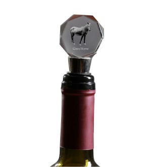 Cheval Giara - Bouchon de bouteille, bouchon de vin en cristal avec image d'un cheval, cadeau personnalisé pour barman par la marque Art-Dog